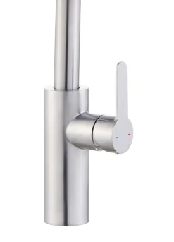 Mitigeur de cuisine effet inox brossé GoodHome Zanthe