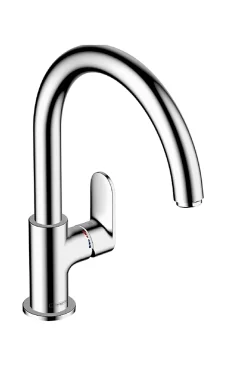 Mitigeur de cuisine effet chromé Hansgrohe Vernis Blend M35 H. 23,5 cm
