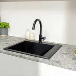 Mitigeur de cuisine en laiton Hansgrohe Vernis noir mat