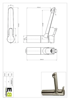 Mitigeur de cuisine inox Essebagno Sool