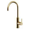 Mitigeur de cuisine laiton doré brossé GoodHome Zanthe