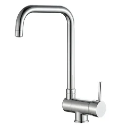 Mitigeur de cuisine rabattable chromé GoodHome Deltana