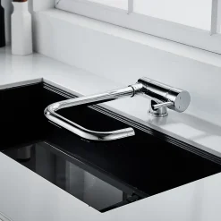 Mitigeur de cuisine rabattable chromé GoodHome Deltana