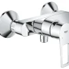 Mitigeur de douche 2 trous Grohe StartLoop en métal coloris chromé entraxe 150 mm