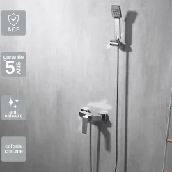 Mitigeur de Douche anti-calcaire Chrome IMEX ART BDAR025-5