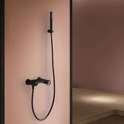 Mitigeur de Douche anti-calcaire Noir Mat IMEX OLIMPO BDC033-5NG