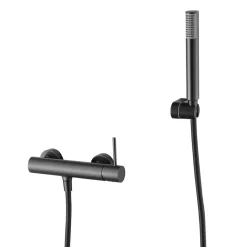 Mitigeur de Douche anti-calcaire Black Gun Métal IMEX MONZA BDM039-5BGM