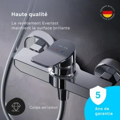 Mitigeur de douche mécanique Robinet Salle de Bain Chromé, FXA20000 X-Joy AM.PM