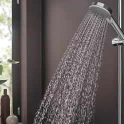 Mitigeur de douche mécanique avec douchette, flexible et barre réglable chrome Hansgrohe Vernis Blend