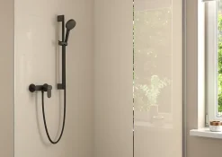 Mitigeur de douche mécanique noir mat Hansgrohe Vernis Blend