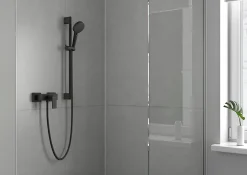 Mitigeur de douche mécanique hansgrohe Vernis Shape noir mat
