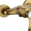 Mitigeur de douche mécanique vieux bronze Edouard Rousseau Byron