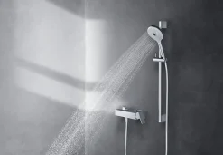 Mitigeur de douche monocommande Chrome - apparent - 1 sortie - 27,9x10,5x9,8cm - Manhattan