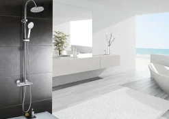 Mitigeur de douche thermostatique chromé Edouard Rousseau Breva