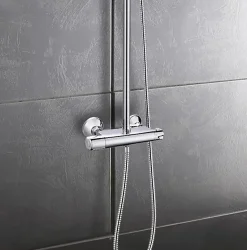 Mitigeur de douche thermostatique chromé Edouard Rousseau Breva