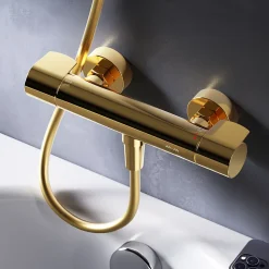 Mitigeur de douche thermostatique Robinet salle de bain, Doré FXA40099 X-Joy AM.PM