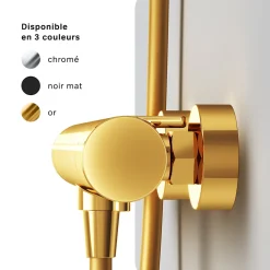 Mitigeur de douche thermostatique Robinet salle de bain, Doré FXA40099 X-Joy AM.PM