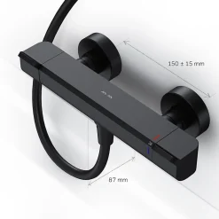 Mitigeur de douche thermostatique Robinet salle de bain, Noir FNA40022 Flash AM.PM