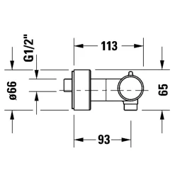 Mitigeur de douche thermostatique DURAVIT 1000 bronze brossé