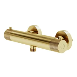 Mitigeur de douche thermostatique, doré brossé, GoodHome Owens