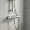 Mitigeur de douche thermostatique, chrome, GoodHome Owens