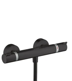 Mitigeur de douche thermostatique noir Hansgrohe Ecostat E