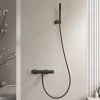 Mitigeur de douche thermostatique avec douchette SKY BATH noir mat Inox S304 série SUPREME