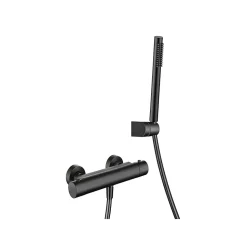 Mitigeur de douche thermostatique avec douchette SKY BATH noir mat Inox S304 série SUPREME