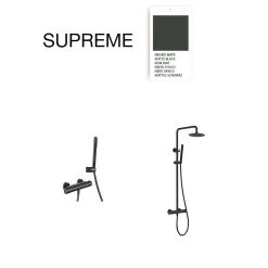 Mitigeur de douche thermostatique avec douchette SKY BATH noir mat Inox S304 série SUPREME