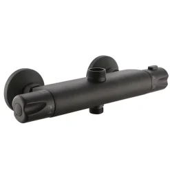 Mitigeur de douche thermostatique noir Edouard Rousseau Breva