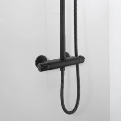 Mitigeur de douche thermostatique noir Edouard Rousseau Breva