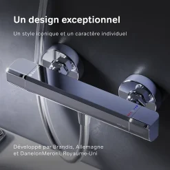 Mitigeur de douche thermostatique Robinet salle de bain, Chromé FNA40000 Flash AM.PM