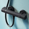 Mitigeur de douche thermostatique Robinet salle de bain Noir, FXA40022 X-Joy AM.PM