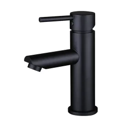 Mitigeur de lavabo à bec court Noir