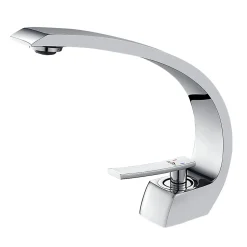 Mitigeur de lavabo Auralum max robinet lavabo en Laiton Chromé