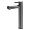 Mitigeur de lavabo avec mousseur orientable, taille XL, gun metal, H.25,7 cm, GoodHome Maza