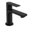 Mitigeur de lavabo avec tirette et vidage noir mat, Hansgrohe Rebris E 80 CoolStart