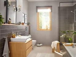 Mitigeur de lavabo avec tirette et vidage chromé, Hansgrohe Rebris E 110 CoolStart