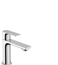 Mitigeur de lavabo avec tirette et vidage chromé, Hansgrohe Rebris E 110 CoolStart