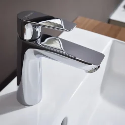 Mitigeur de lavabo avec tirette et vidage chromé, Hansgrohe Talis E 110 EcoSmart