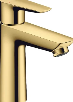 Mitigeur de lavabo avec tirette et vidage effet doré poli, Hansgrohe Talis E 110 EcoSmart