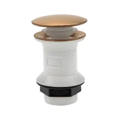Mitigeur de lavabo bas cuivre brossé Essebagno Molette