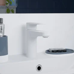 Mitigeur de lavabo blanc GoodHome Cavally M