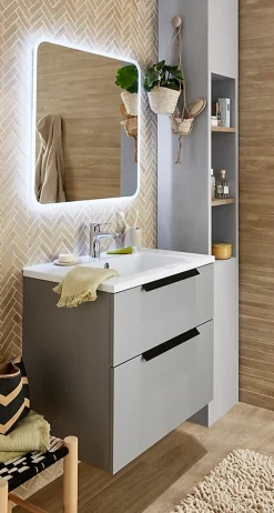 Mitigeur de lavabo chromé Hansgrohe Ecos L