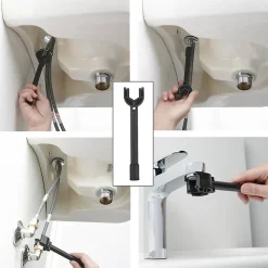Mitigeur de lavabo chromé GoodHome Nyasa