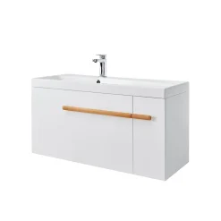 Mitigeur de lavabo chromé GoodHome Pazar
