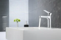 Mitigeur de lavabo chromé Edouard Rousseau Chark