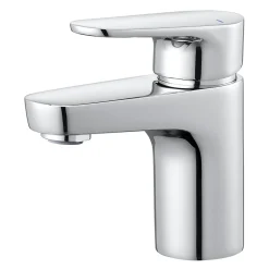 Mitigeur de lavabo chromé taille S avec bonde clic-clac, GoodHome Cavally