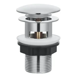 Mitigeur de lavabo chromé taille S avec bonde clic-clac, GoodHome Cavally