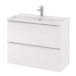 Mitigeur de lavabo chromé taille M avec bonde clic-clac, GoodHome Cavally